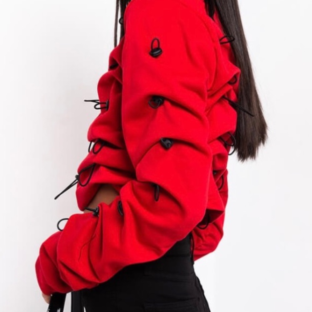 Stacked To Filth Drawstring/Toggles Sweatshirt - Picture 2 of 8